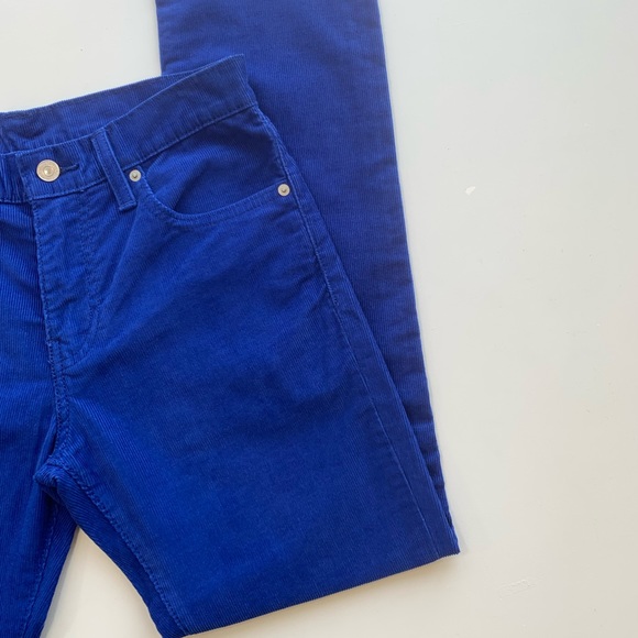 COPY - Levi’s 511 Corduroy Cobalt Blue Pants Straight Leg Electric Pockets W 30… - Picture 9 of 16